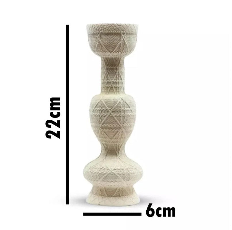 3pcs-Roman-Style Stone Candle Holder