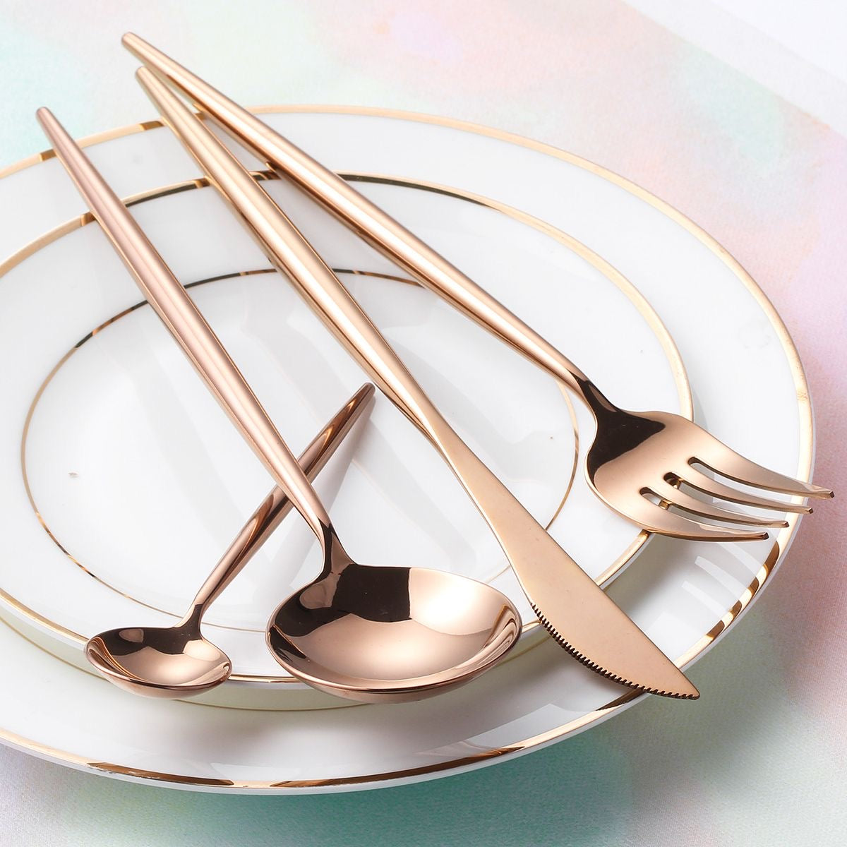 24-Piece Stainless Steel Cutlery Set