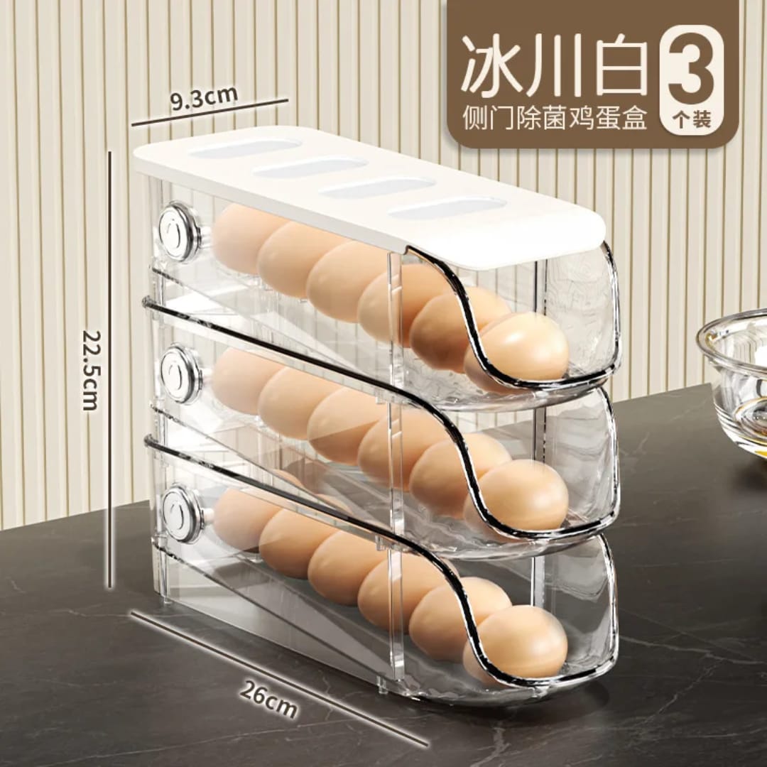 Clear Egg Storage Box – Space-Saving & Hygienic