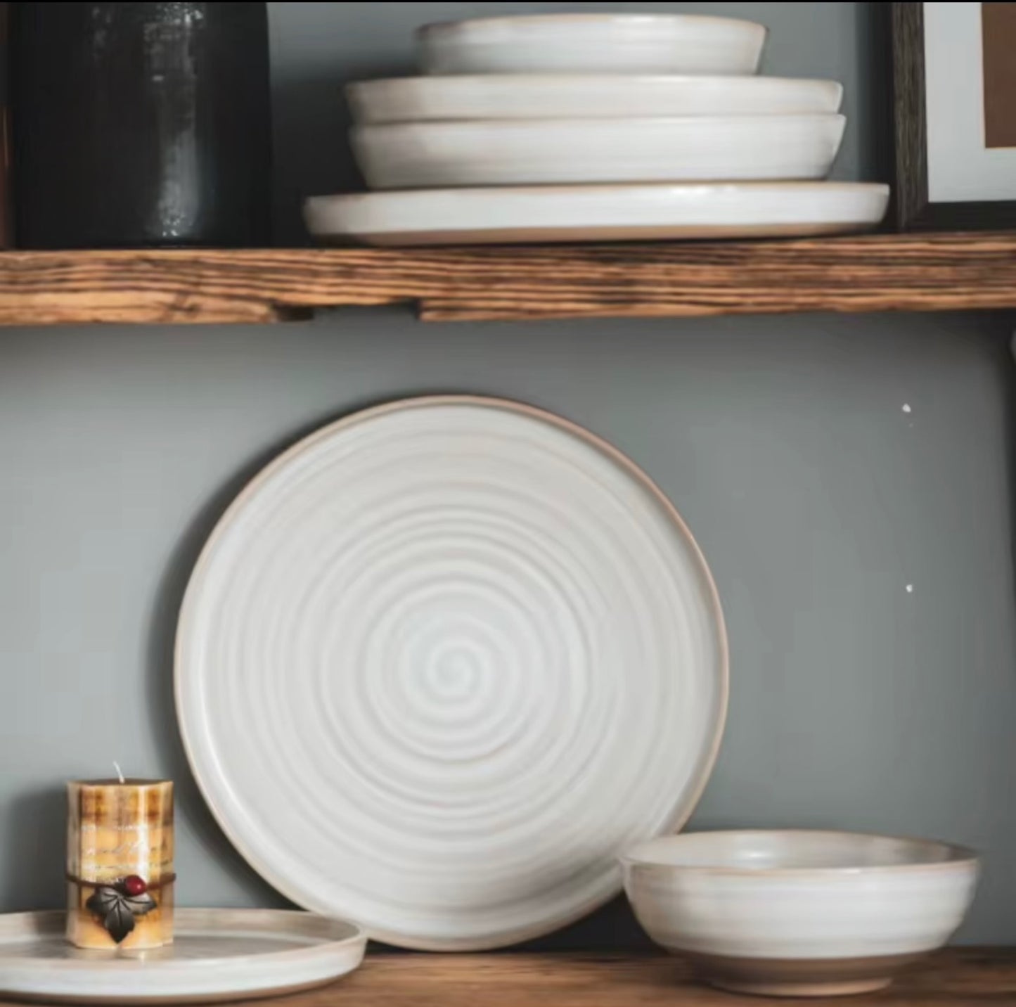 Nordic Spiral Ceramic Dinnerware Set