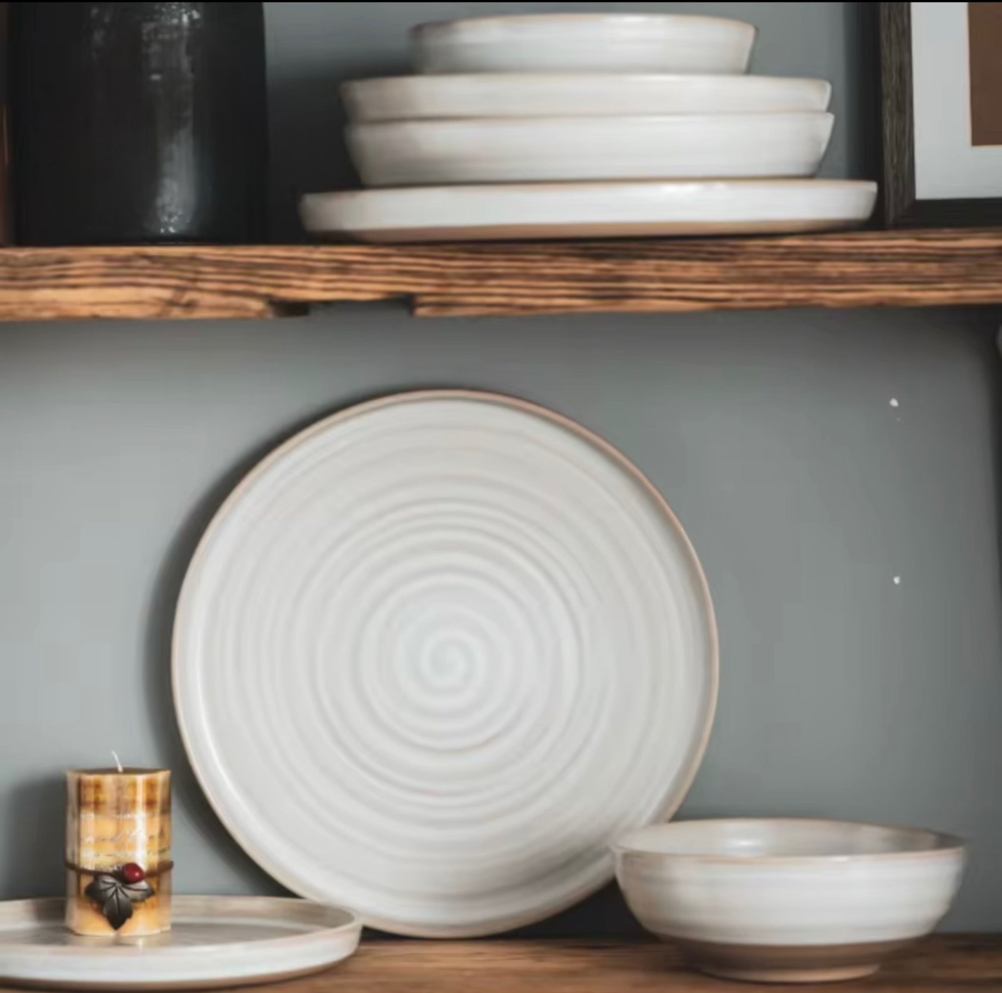 Nordic Spiral Ceramic Dinnerware Set