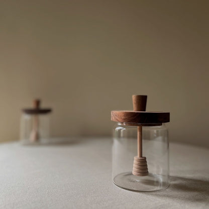 Glass Honey Jar