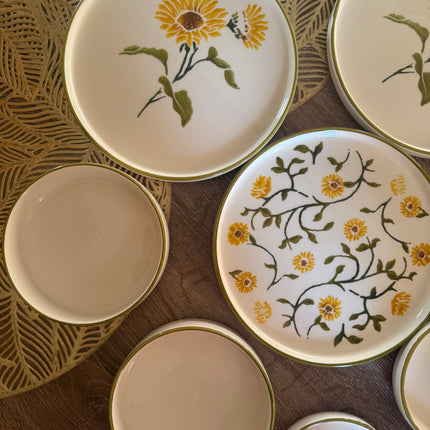 Green Flower Ceramic Set