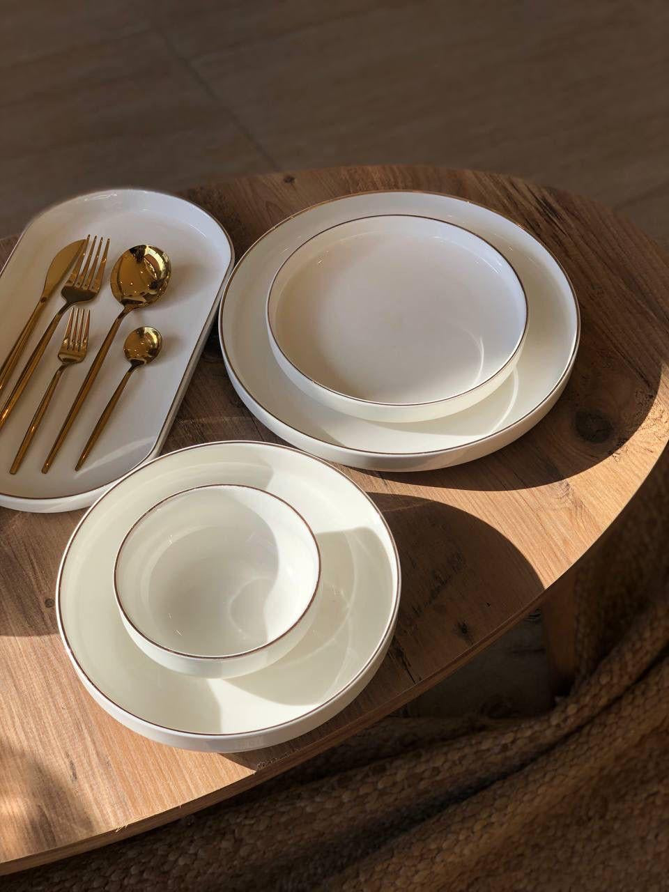 Premium Gold Dinner Set