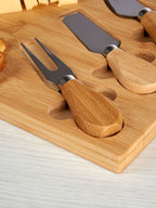 Bamboo cheese board set