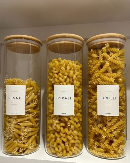 Glass Jar W/ Bamboo Lid