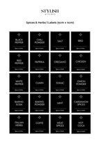 Stylish Kitchen Labels (4x4)