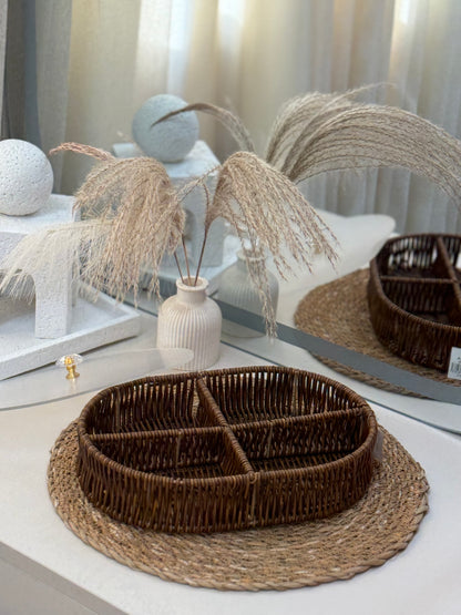 Woven Tray with Cover