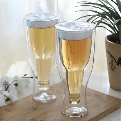 1pcs/580ml Double Glass Cup
