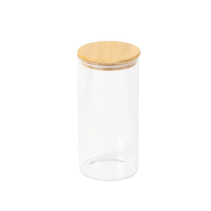 Glass Jar W/ Bamboo Lid