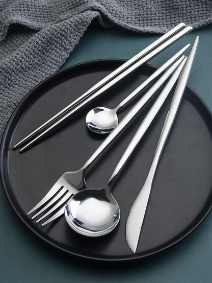 24-Piece Stainless Steel Cutlery Set
