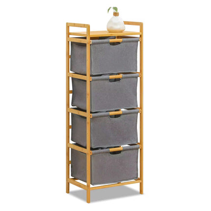 4-Tier Bamboo Storage Organizer