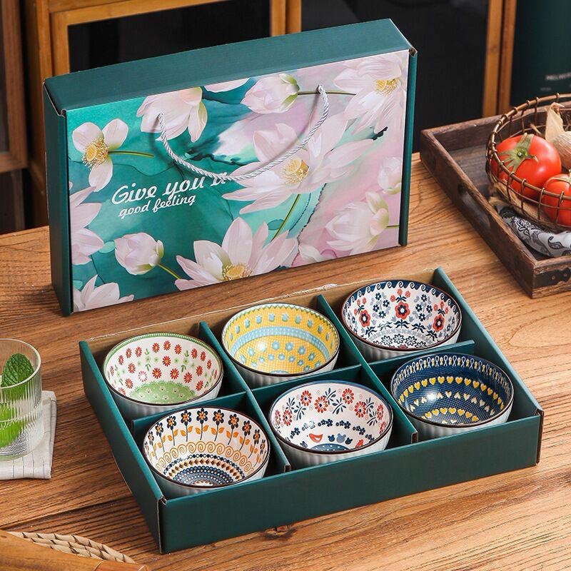 6 Ceramic Bowls Set
