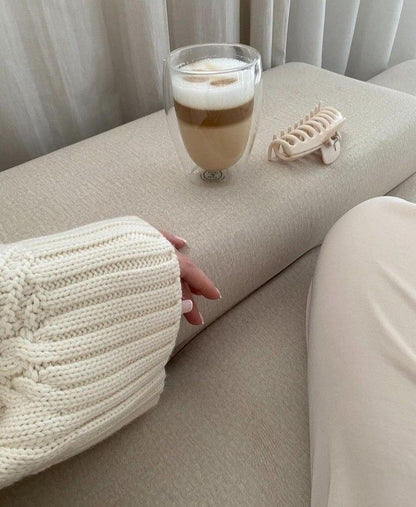 1pcs 450ml Double Glass Cup