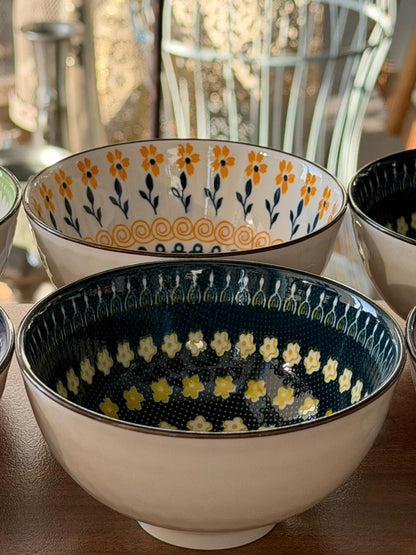 6 Ceramic Bowls Set