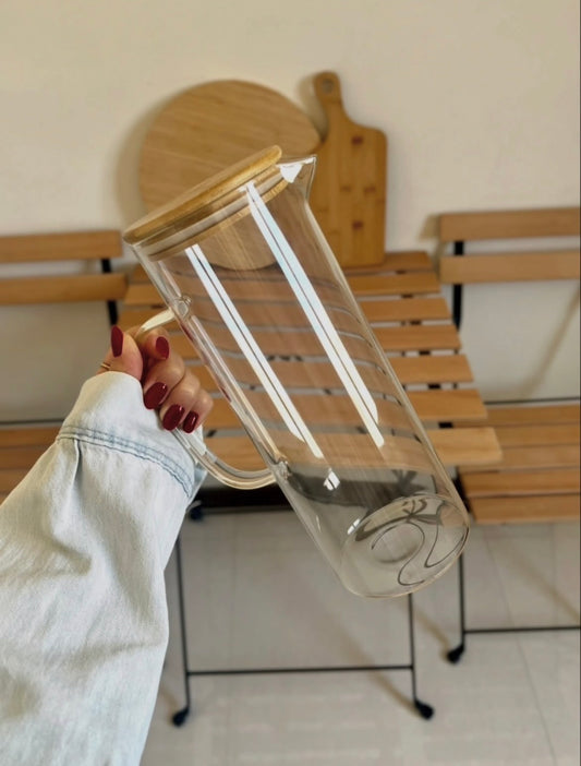 Glass Pot With Handel