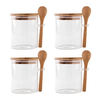 12pcs Spices Glass Jars 10cmx10cm