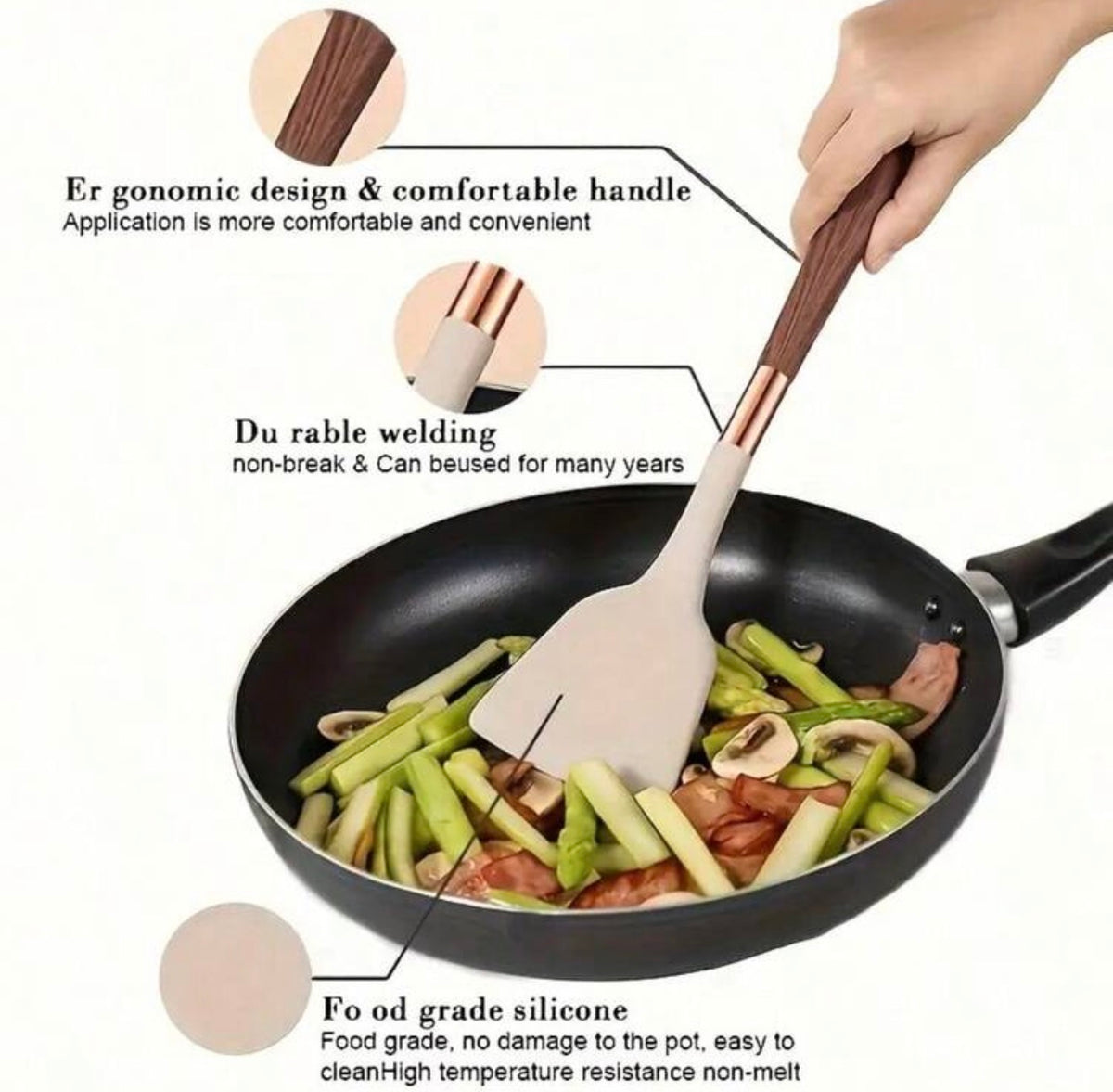 11pcs Silicone Kitchen Utensil Set