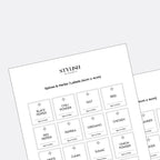 Stylish Kitchen Labels (4x4)