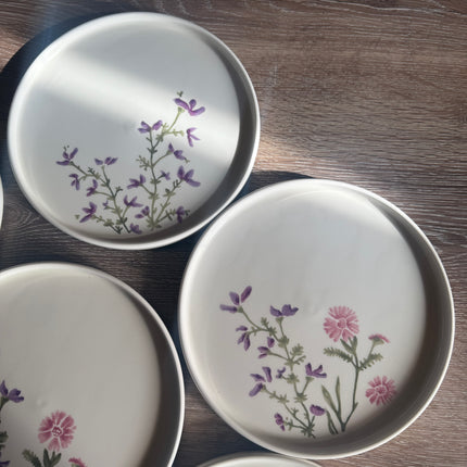 Purple Flower Ceramic Set