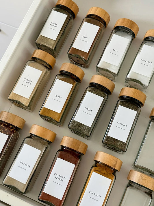 Spice Jar Shaker Bamboo Lid-Large