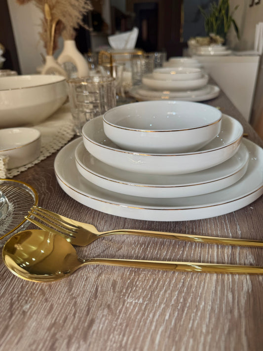 Premium Gold Dinner Set