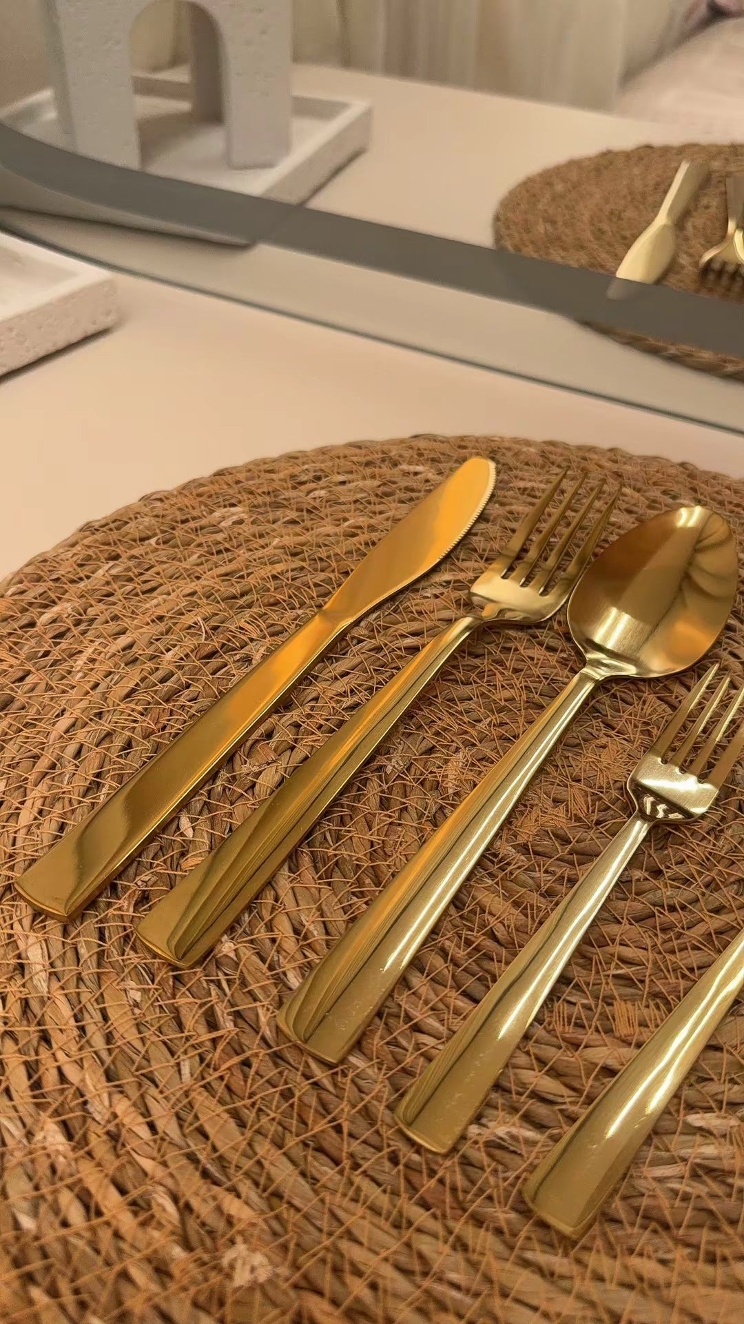 Gold Stainless Steel Cutlery Set