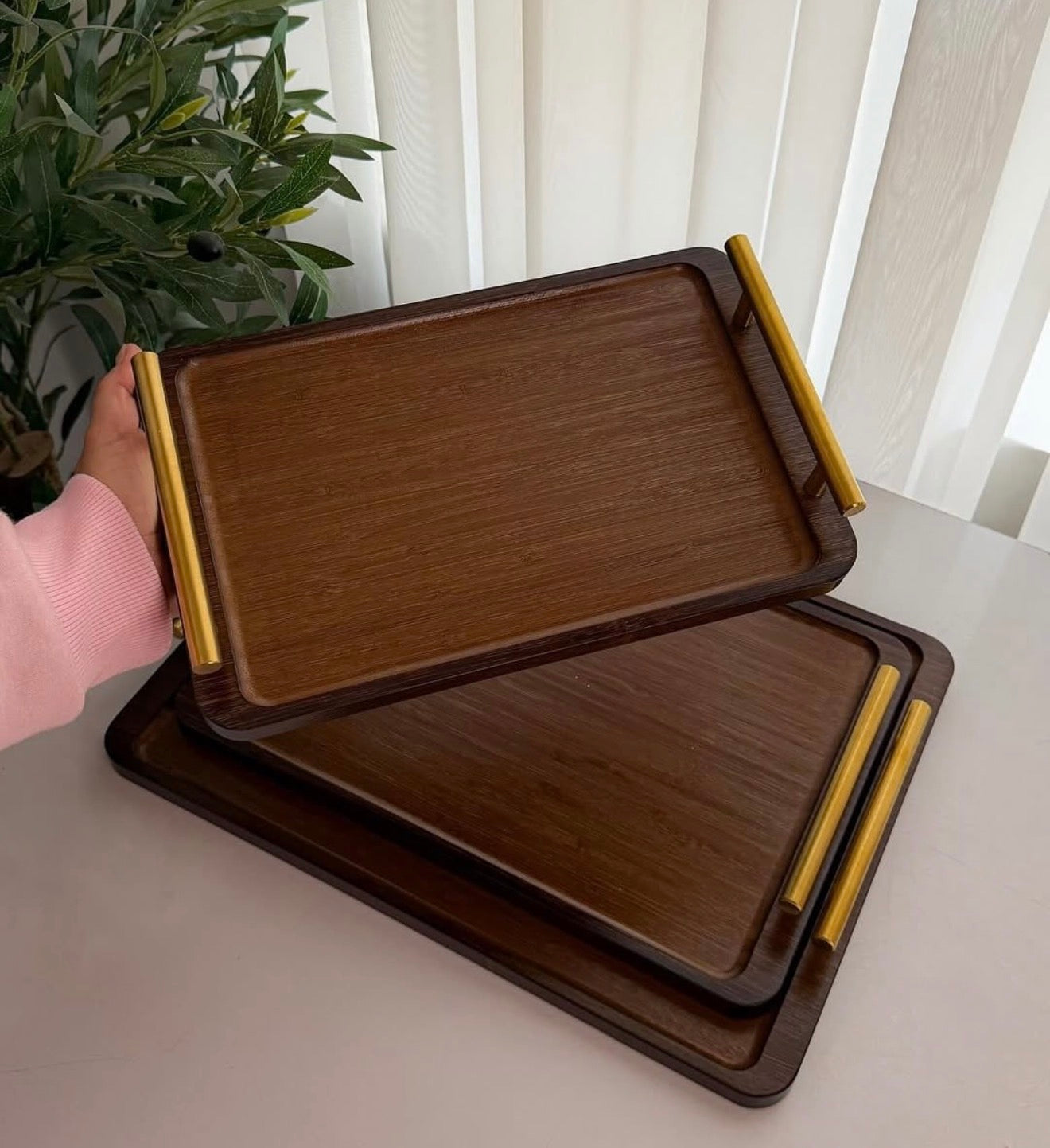 Dark Brown Tray