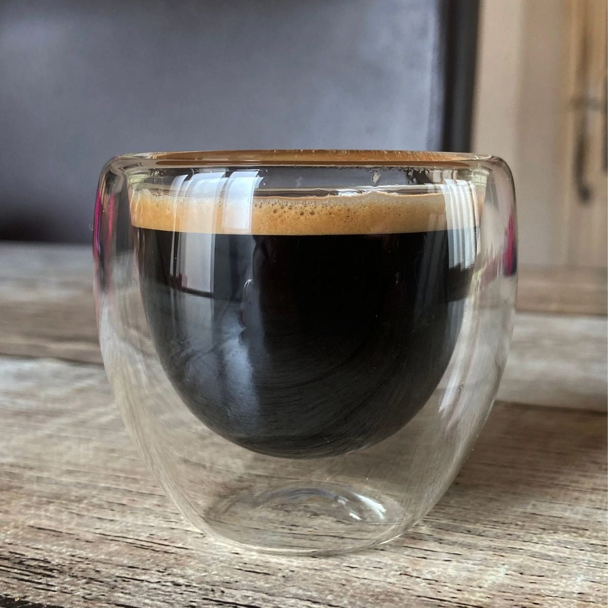 80ml Double Glass Cups