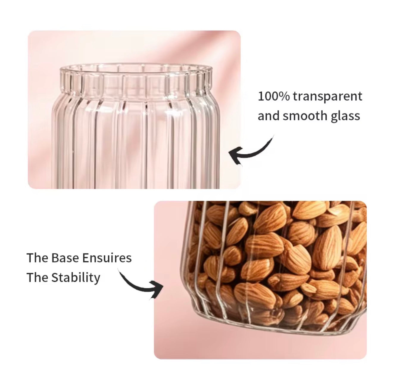 1800ml Glass Storage Jar 30cm