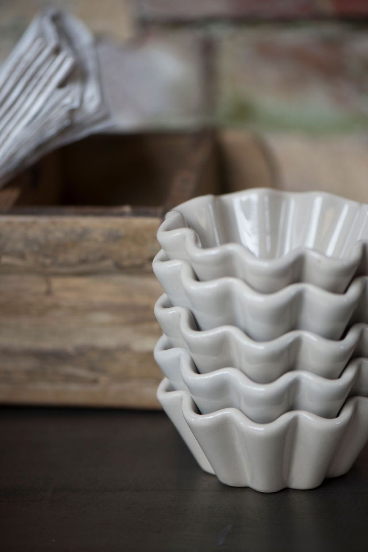 6pcs-Porcaline Shape Bowls