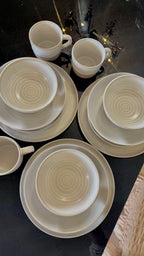 Nordic Spiral Ceramic Dinnerware Set