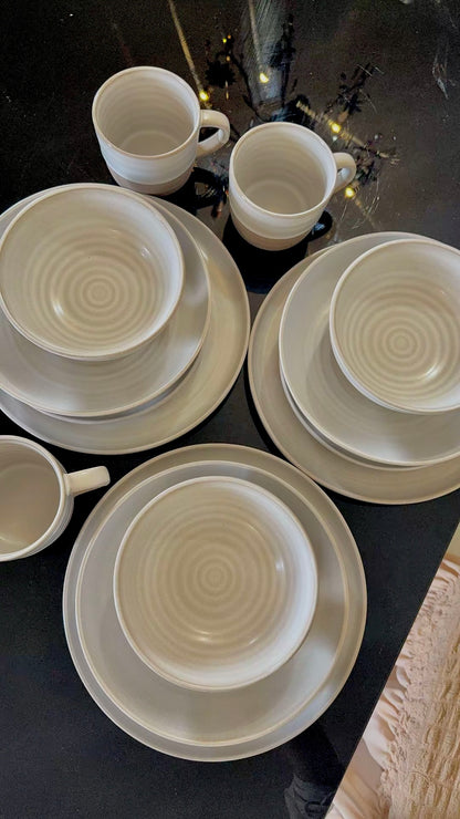 Nordic Spiral Ceramic Dinnerware Set