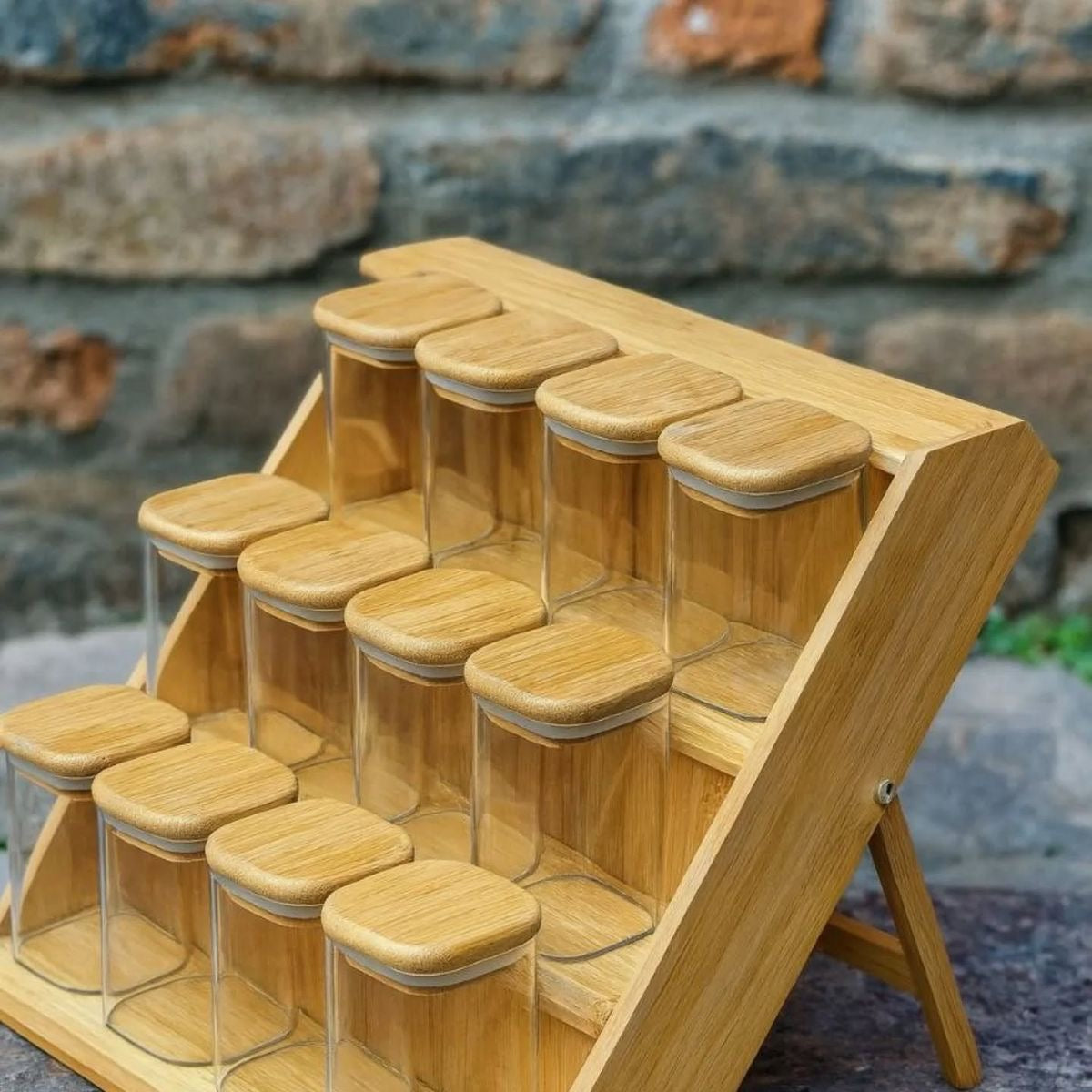 Bamboo Display & Storage Stand