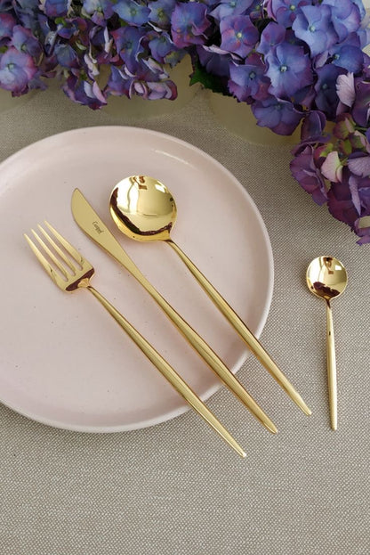 24-Gold Stainless Steel Cutlery Set