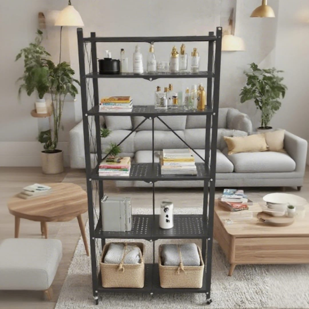 Modern Multi-Tier Metal/Iron Storage Shelf