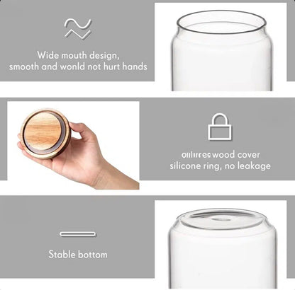 1.8 L Borosilicate Glass Storage Jar