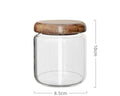 500ml Glass Storage Jar With Wooden Lid