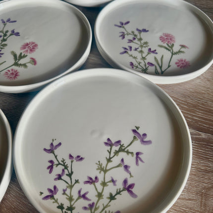 Purple Flower Ceramic Set