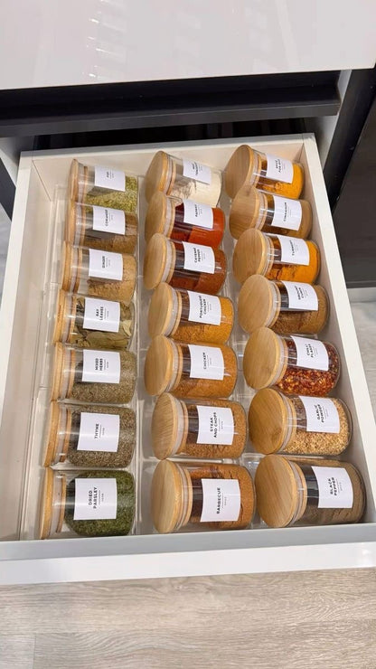 “Glass Storage Jars With Airtight Bamboo Lids