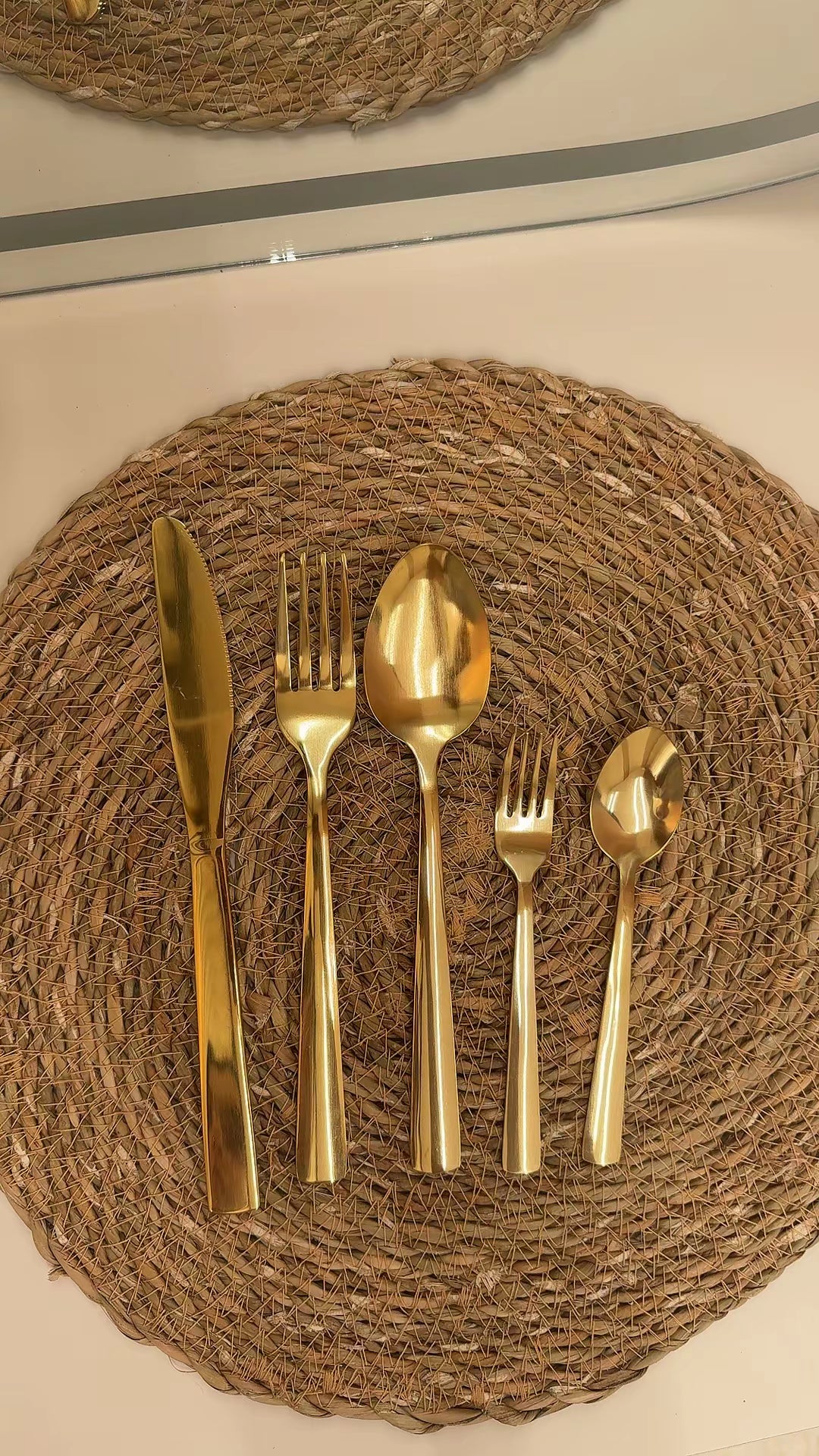 Gold Stainless Steel Cutlery Set
