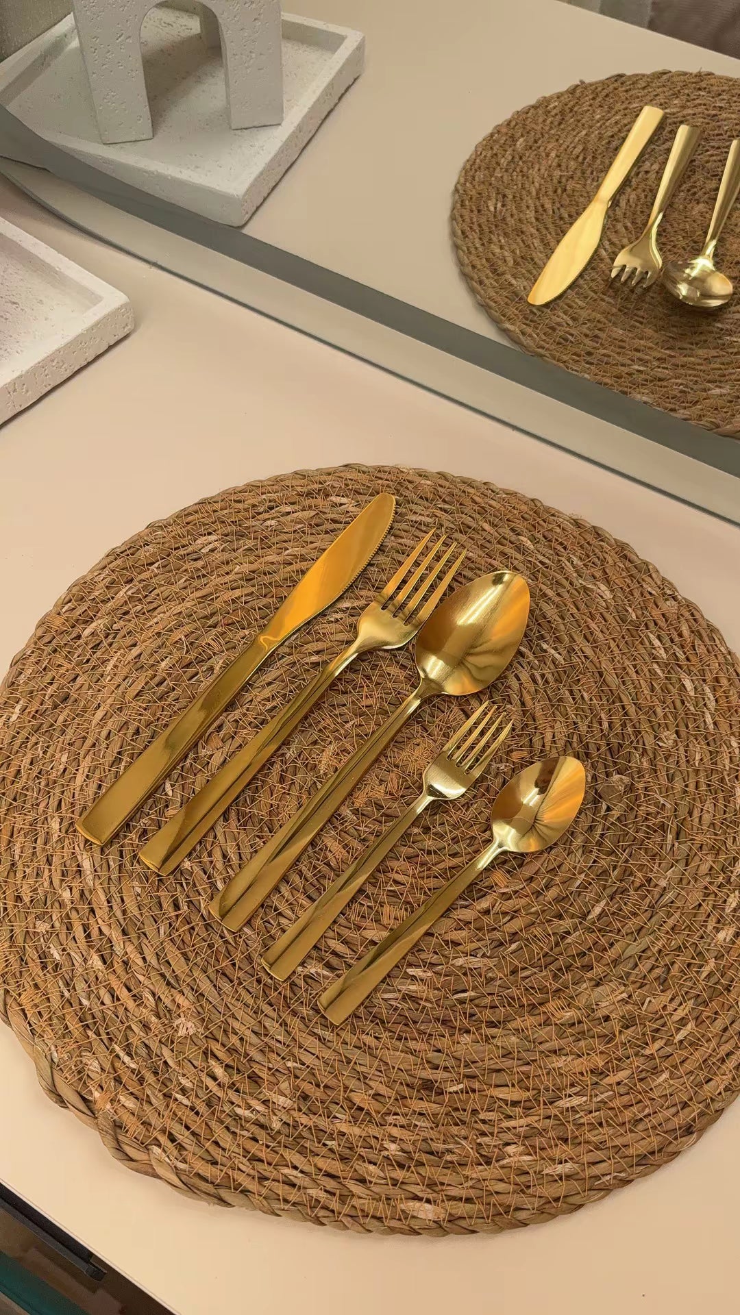 Gold Stainless Steel Cutlery Set
