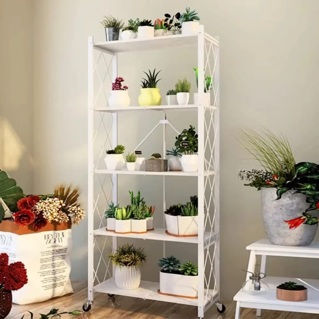Modern Multi-Tier Metal/Iron Storage Shelf