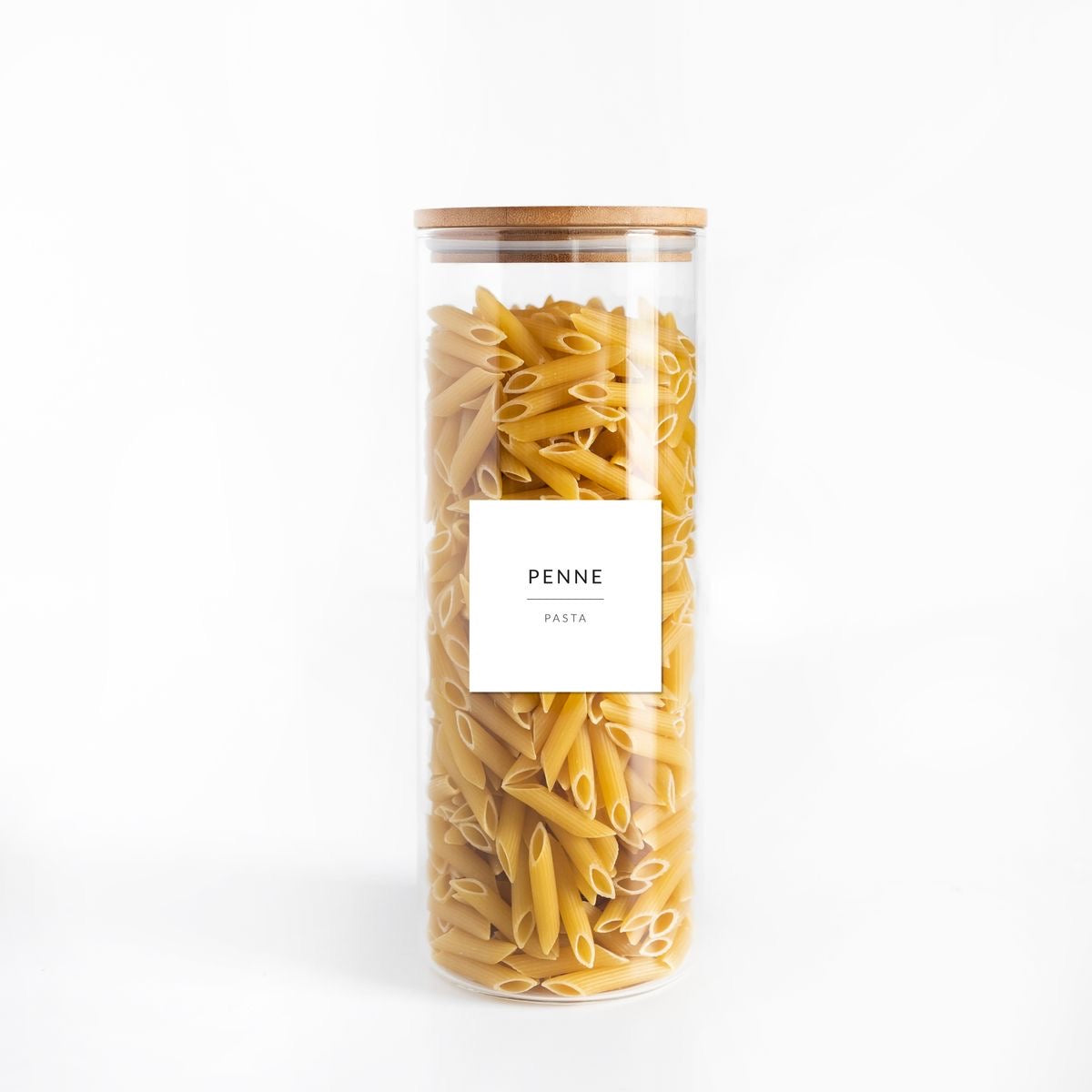 1.8L Circle Glass Storage Jar With Bamboo Lid ( 30cm )