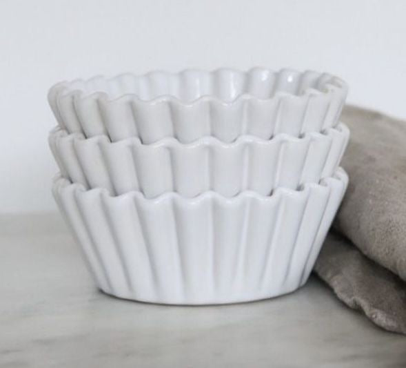 6pcs-Porcaline Shape Bowls