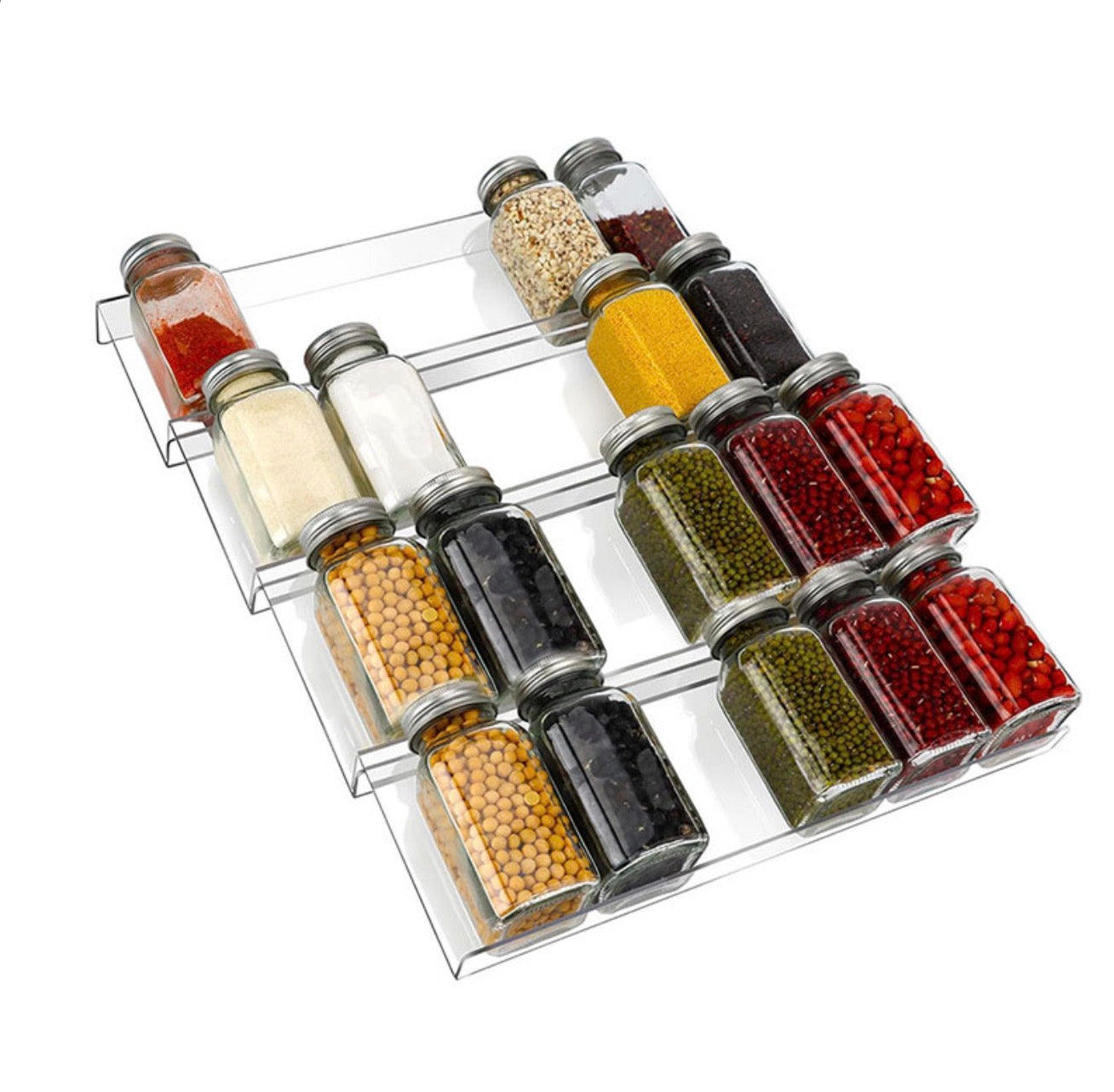 Set of 4 Clear Acrylic Drawer Organizer