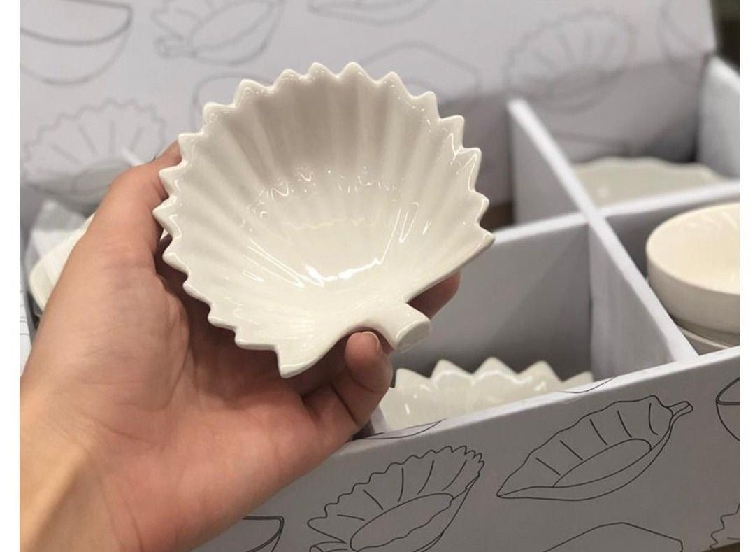 6pcs-Porcaline Shape Bowls