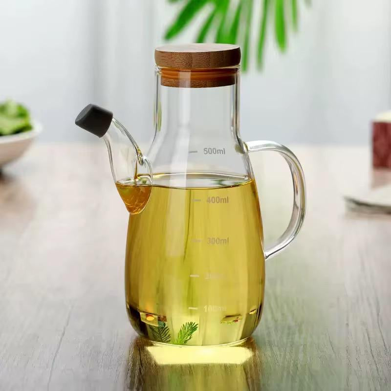 Glass Tea & Beverage Jug with Bamboo Lid