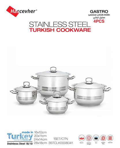 Original Turkish Hascevher Cookware Set