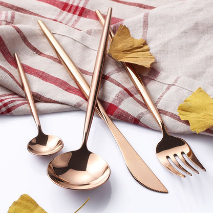 24-Piece Stainless Steel Cutlery Set